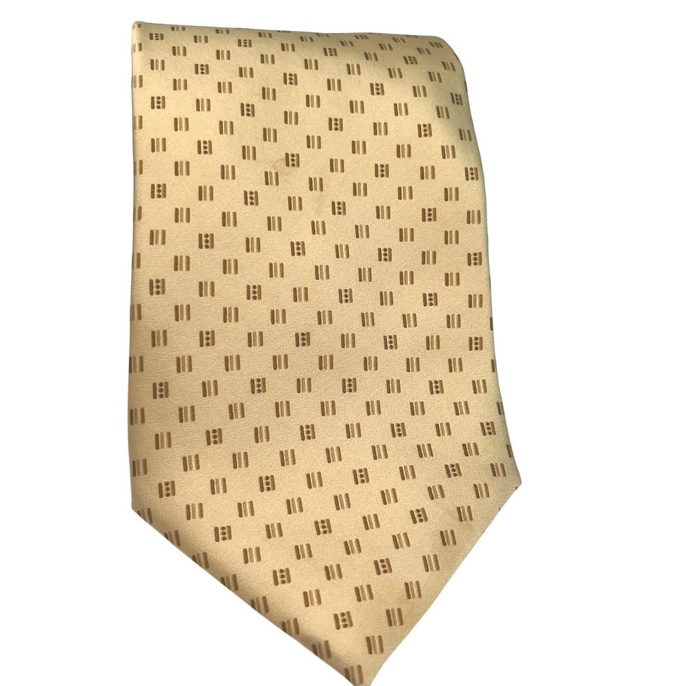 VITALIANO PANCALDI Men's Yellow Silk Necktie‎ Italy Luxury Silk Necktie Luxury